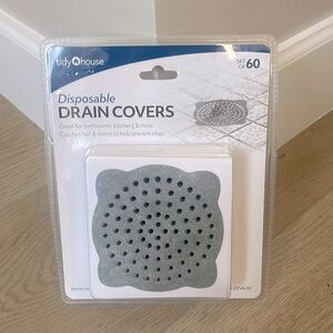 ❤️NEW❤️Tidy House Disposable Drain Covers Set of 60pc.Best to protect the drain.